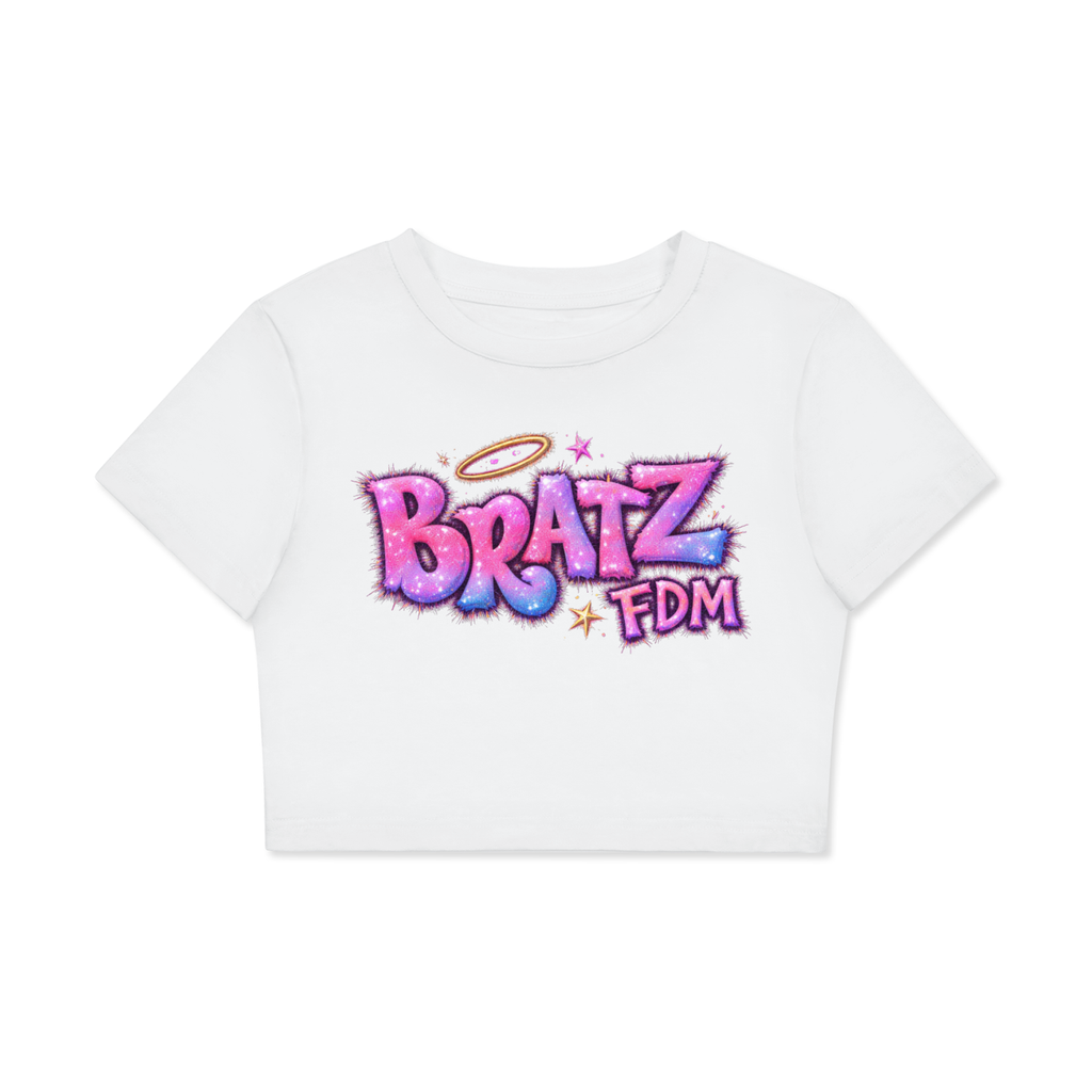 Fitted Crop Cotton T-Shirt